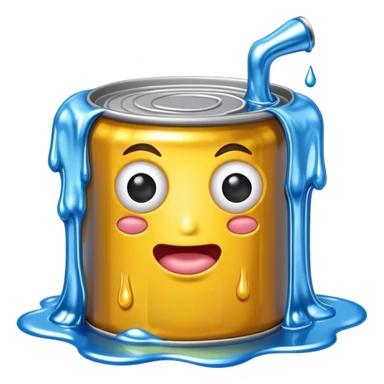 surreal dali style melting spam can landscape sticker