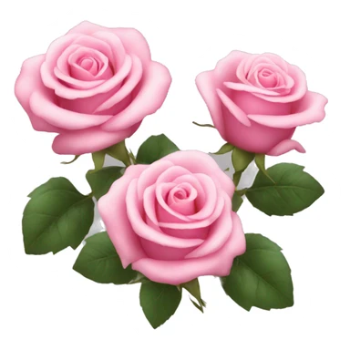 Cute pink roses sticker