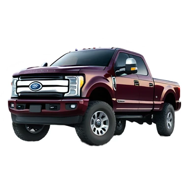 Lifted maroon f350 sticker