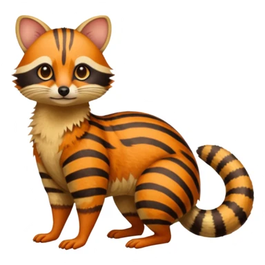 Genet-Numbat-Ocelot-Tanuki-Ocicat-hybrid-fusion, full body sticker