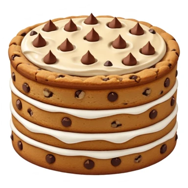 Cinnamon chocolate chip cookie cake sticker