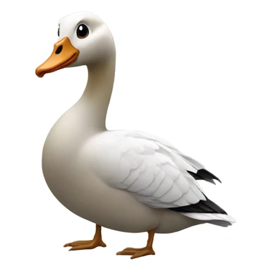 Goose studying at college sticker