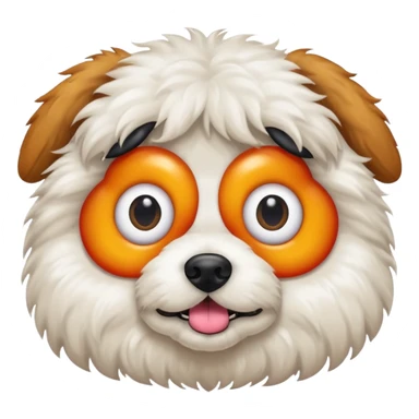 Dog with 5 eyes weird sticker