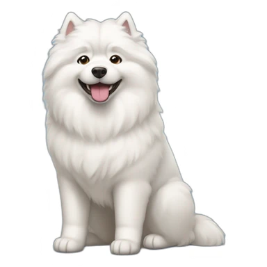 Samoyed dog sticker