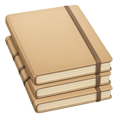 Beige notebooks sticker