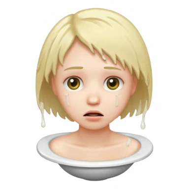 A head in a toilet sticker