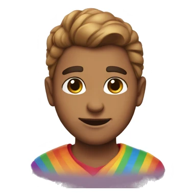 Corazon de arcoiris sticker