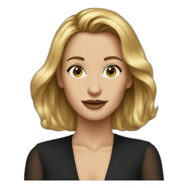 celine song portrait no neck sticker