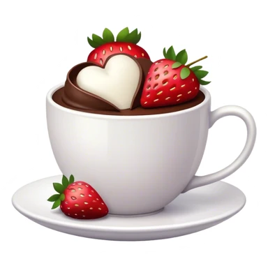 Chocolate covered Strawberries cup sticker