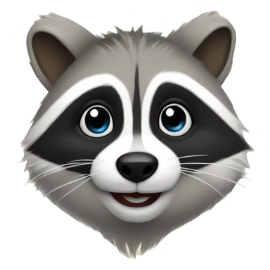 happy new year raccon sticker