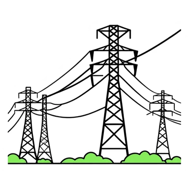 power lines sticker