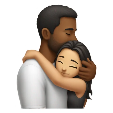 guy kissing girl sticker