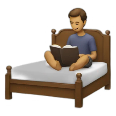 Homme qui lit sticker