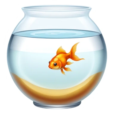 Goldfish in a bowl  sticker