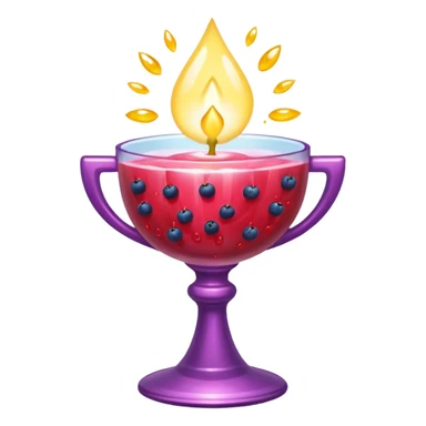 berry chalice overflowing with light nectar sticker