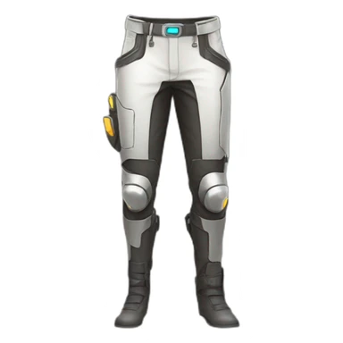 futuristic Technomancer armored pants sticker