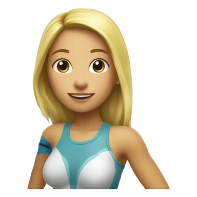 Surf; un girl  sticker