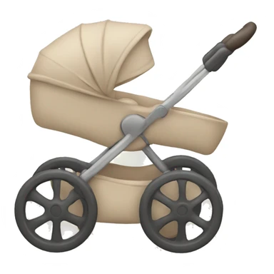Beige Stroller sticker