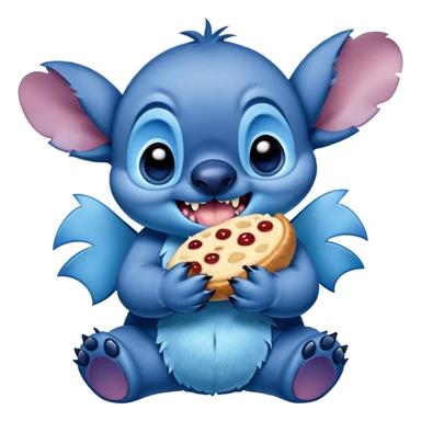 Stitch eating stitch sticker