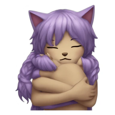 NekoBoy-nekogirl-hugging sticker