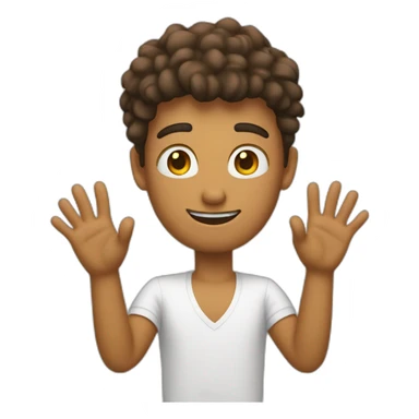 Jul avec les doigt sticker