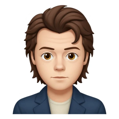 une joli personne qui ressemble a harry styles, avec beaucoup de details sticker