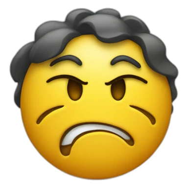 annoyed smiley sticker