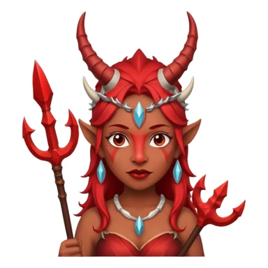 Fashion woman devil sticker