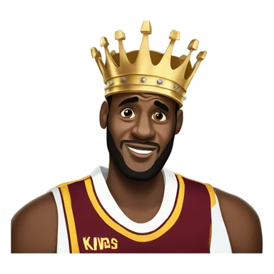 LeBron king drool sticker