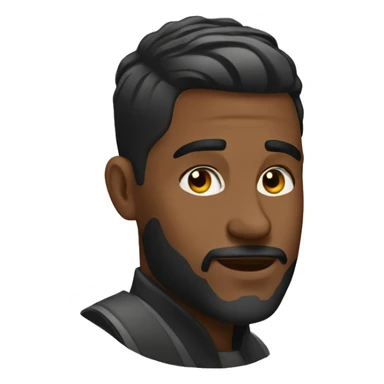 Low taper haircut on man sticker