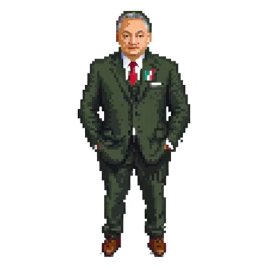 cool depiction of Viktor Orbán sticker