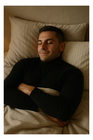 uomo che fa il riposino e dorme bene sticker