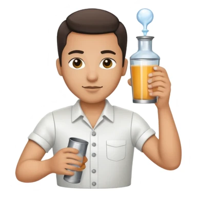 bartender using a Tin-on-Tin shaker sticker