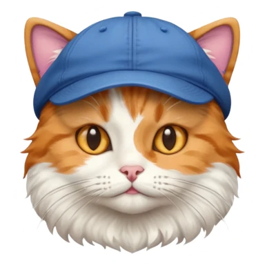 Cat with a cap  sticker