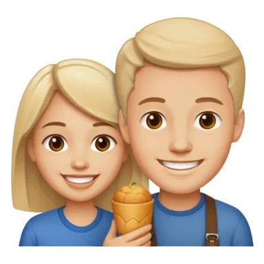 i want two person nicke eatche athore sticker