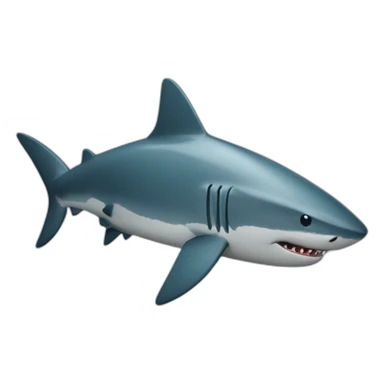 Shark exclamation point sticker