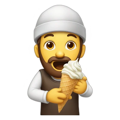 jew eating ice cream sticker