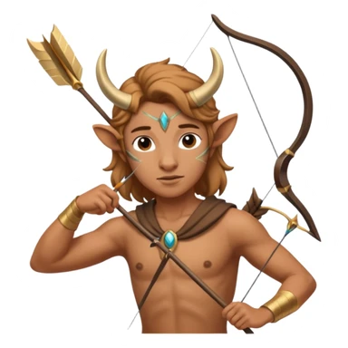 Cenatur with bow and arrow sticker