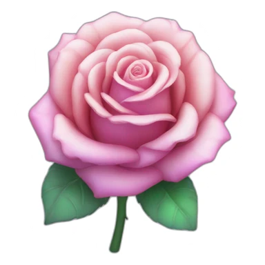 Holographic rose sticker