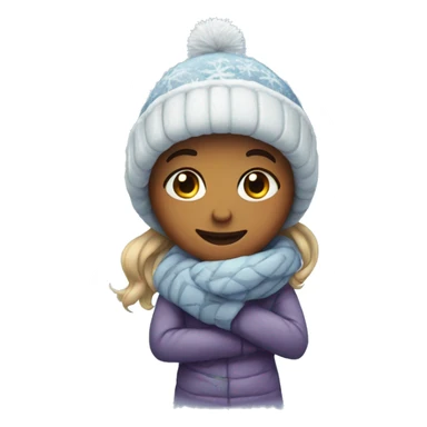 Cute winter sticker