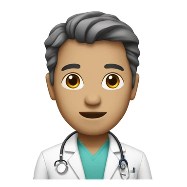 doctor in white sticker