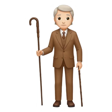 give me a suit only the clothes the old one brown color with a stick sticker