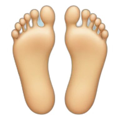 Feet happy sticker