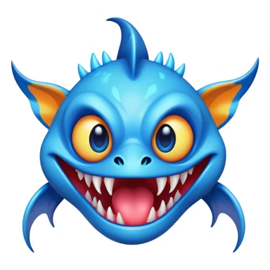 colorful vibrant Fakémon-creature with random markings sticker