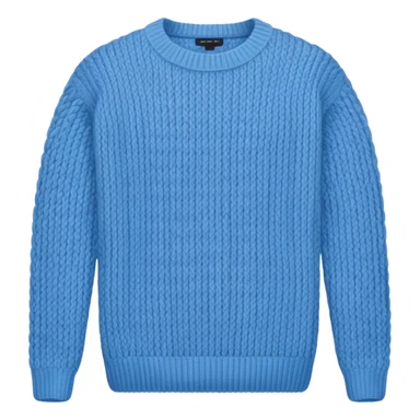 sky-blue knitted wool sweater. sticker