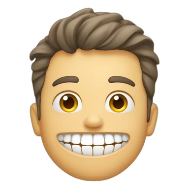 Personne en train de se laver les dents sticker