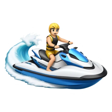 Jetski with wave sticker
