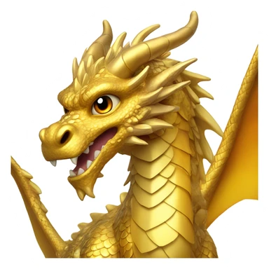 Golden dragon sticker