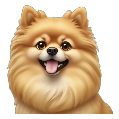 a pomeranian spitz in roman empire sticker