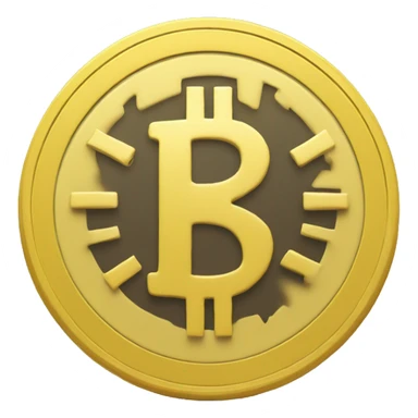 yellow coin desing with special symbol sticker